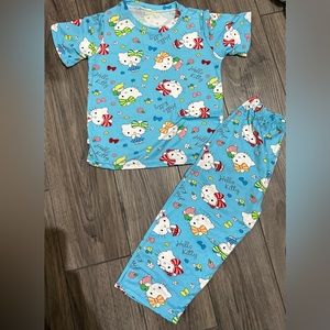 HK blue pajama sets